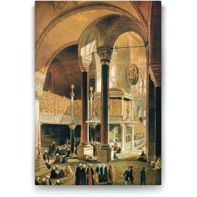 Tabloshop Osmanlı Zamanında Ayasofya 100x140 cm Tablo