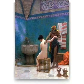 Tabloshop Osmanlıda Hamam 100x140 cm Tablo