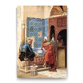 Tabloshop Osmanlıda Satranç Oynayanlar 50x75 cm Tablo