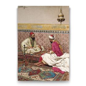 Tabloshop Osmanlıda Tavla Oynayanlar 100x140 cm Tablo