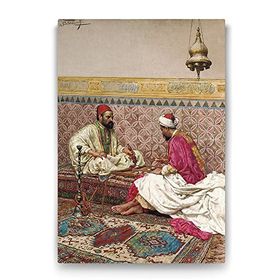Tabloshop Osmanlıda Tavla Oynayanlar 100x140 cm Tablo