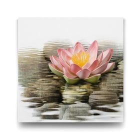 Tabloshop Pembe Nilüfer Çiçeği 70x70 cm Tablo