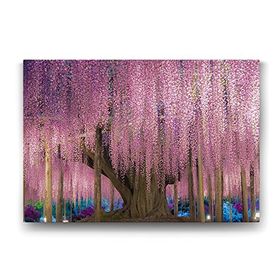 TabloShop -Pembe Wisteria Ağacı 125x80 cm Tablo