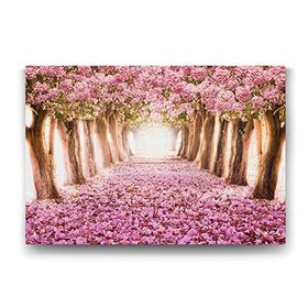 Tabloshop Pempe Çiçekli Ağaçlar 100x70 cm Tablo
