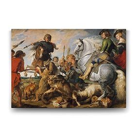 Tabloshop Peter Paul Rubens Kurt Ve Tilki Avı 100x70 cm Tablo