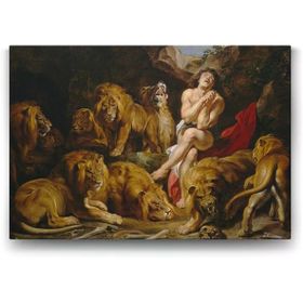 Tabloshop Peter Paul Rubens Lions 45x30 cm Tablo