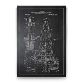 Tabloshop Petrol Sondaj Patenti 40x60 cm Tablo