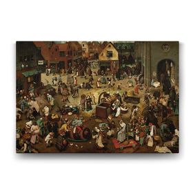 Tabloshop Pieter Bruegel Karnaval Ve Perhiz 100x70 cm Tablo