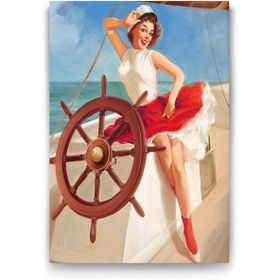 Tabloshop Pin Up Girl Denizci 50x75 cm Tablo