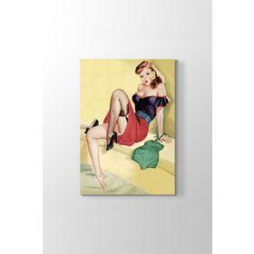 Tabloshop Pin Up Girl Havuz 40x60 cm Tablo