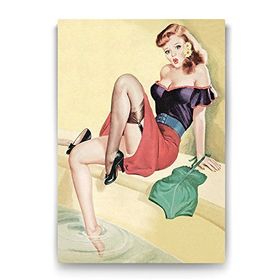 Tabloshop Pin Up Girl Havuz 40x60 cm Tablo