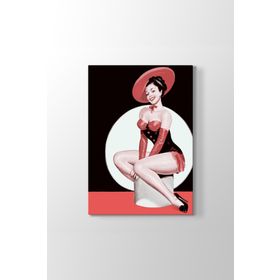 Tabloshop Pin Up Girl Retro 70x100 cm Tablo