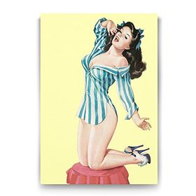 Tabloshop Pin Up Girl Yawn 80x125 cm Tablo