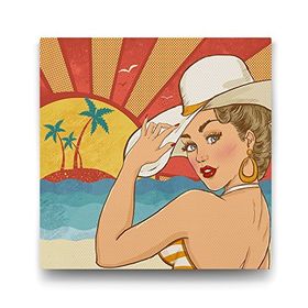 Tabloshop Pin Up Miami 90x90 cm Tablo