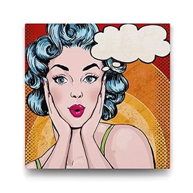 Tabloshop Pin-Up Modeli 60x60 cm Tablo