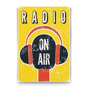Tabloshop Radio On Air 70x100 cm Tablo