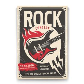 Tabloshop Rock Konseri Afiş 60x90 cm Tablo
