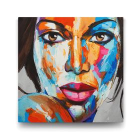 Tabloshop Sanatsal Kadın Yüzü 70x70 cm Tablo