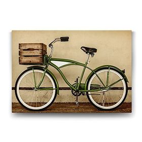 Tabloshop Sandıklı Bisiklet 100x70 cm Tablo