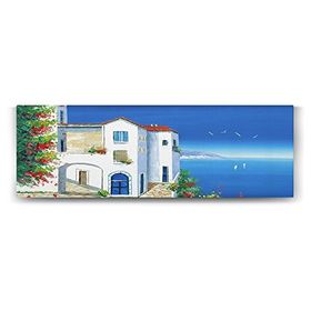 Tabloshop Santorini Deniz Manzara 120x40 cm Tablo