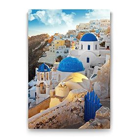 Tabloshop Santorini Evler 50x75 cm Tablo