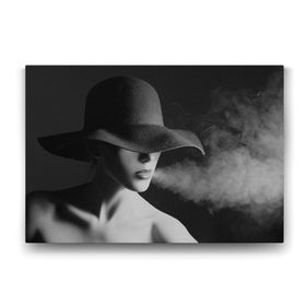 Tabloshop Şapkalı Kadın 75x50 cm Tablosu