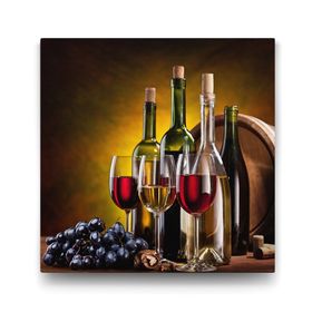 Tabloshop Şarap Bardakları 100x100 cm Tablosu