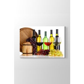 Tabloshop Şarap Çeşitleri 60x40 cm Tablosu