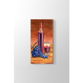 Tabloshop Şarap Üzüm Kadeh 80x160 cm Tablosu
