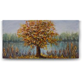 Tabloshop Sararmış Ağaç 140x70 cm Tablo