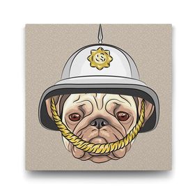 Tabloshop Şerif Bulldog 70x70 cm Tablosu