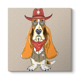 Tabloshop Şerif Köpek 60x60cm Tablosu