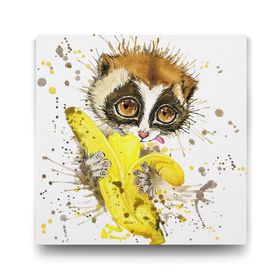 Tabloshop Sevimli Lemur 50x50 cm Tablo