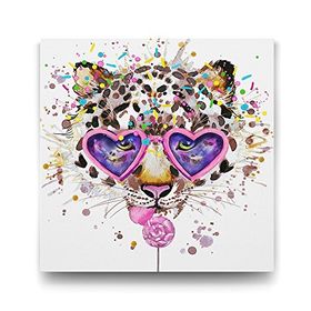 Tabloshop Sevimli Leopar 60x60 cm Tablo