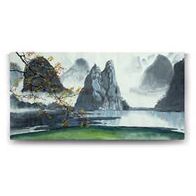 Tabloshop Sisli Yüksek Dağlar 60x30 cm Tablo