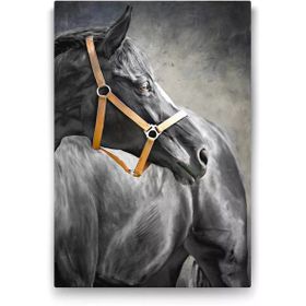 Tabloshop Siyah At 40x60 cm Tablo