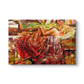 Tabloshop Sleeping Girl Drawn Kanvas Tablo