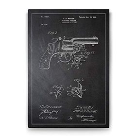 Tabloshop Smith Wesson Silah Patent 100x140 cm Tablo