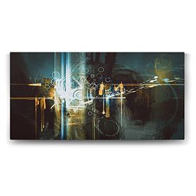 Tabloshop Soyut Dijital Boyama 140x70 cm Tablo
