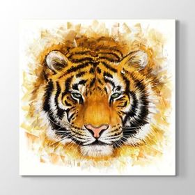 Tabloshop Soyut Kaplan Yağlıboya 100x100 cm Tablosu