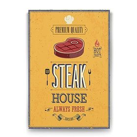 Tabloshop Steak House 100x140 cm Tablo