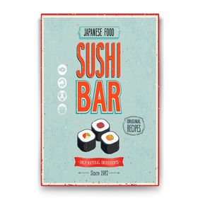 Tabloshop Sushi Bar 100x140 cm Tablo