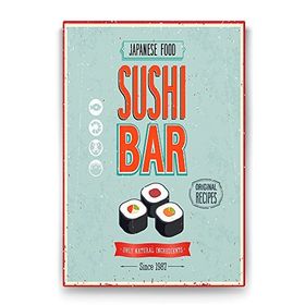 Tabloshop Sushi Bar 100x140 cm Tablo