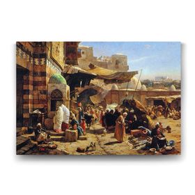 Tabloshop Tel Aviv-Yafa At Pazarı 125x80 cm Tablo