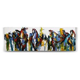 Tabloshop The Herd of Carousel Ponies 150x50 cm Tablo