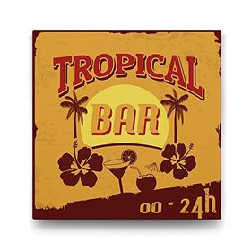 Tabloshop Tropical Bar 100x100 cm Tablo