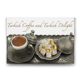 Tabloshop Türk Kahvesi ve Lokum 75x50 cm Tablo