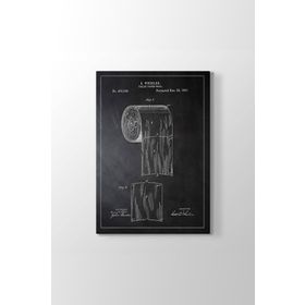 Tabloshop Tuvalet Kağıdı Patenti 30x45 cm Tablo