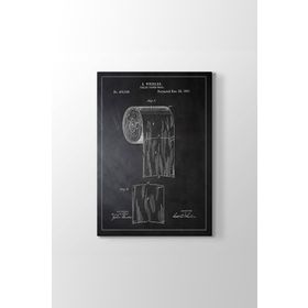 Tabloshop Tuvalet Kağıdı Patenti 30x45 cm Tablo