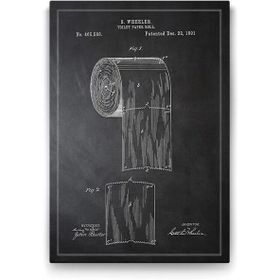 Tabloshop Tuvalet Kağıdı Patenti 40x60 cm Tablo